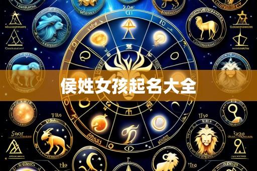 侯姓女孩起名大全