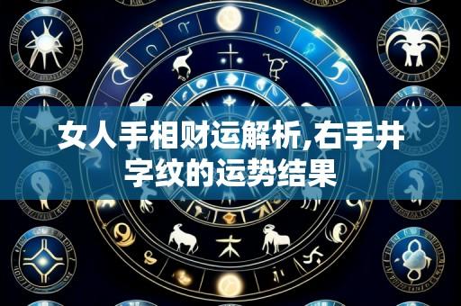 女人手相财运解析,右手井字纹的运势结果