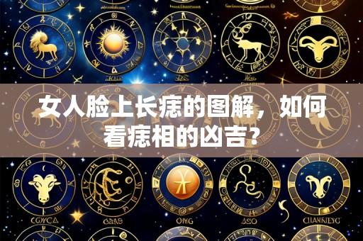 女人脸上长痣的图解,如何看痣相的凶吉?