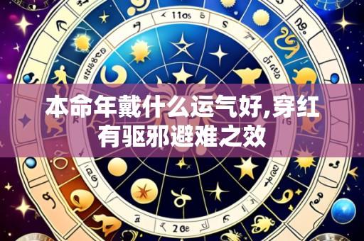 本命年戴什么运气好,穿红有驱邪避难之效