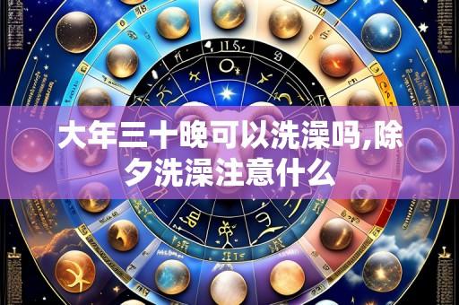 大年三十晚可以洗澡吗,除夕洗澡注意什么