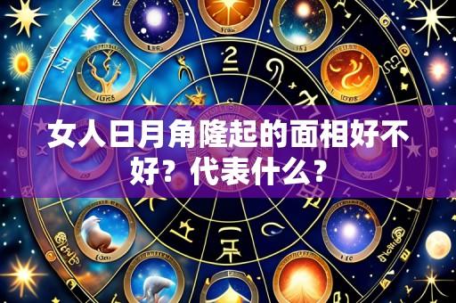 女人日月角隆起的面相好不好?代表什么?