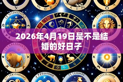 2026年4月19日是不是结婚的好日子