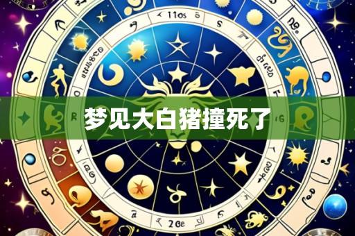 梦见大白猪撞死了