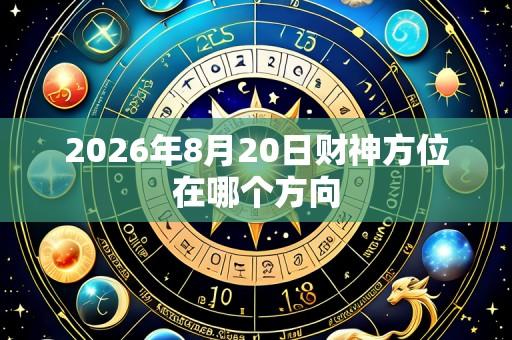 2026年8月20日财神方位在哪个方向