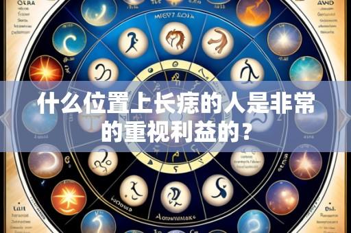 什么位置上长痣的人是非常的重视利益的?