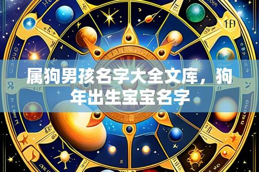 属狗男孩名字大全文库，狗年出生宝宝名字