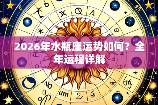 2026年水瓶座运势如何?全年运程详解