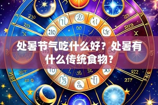 处暑节气吃什么好？处暑有什么传统食物？