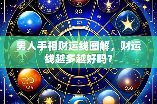 男人手相财运线图解,财运线越多越好吗?