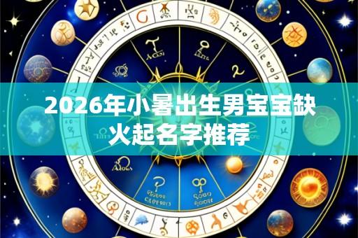 2026年小暑出生男宝宝缺火起名字推荐