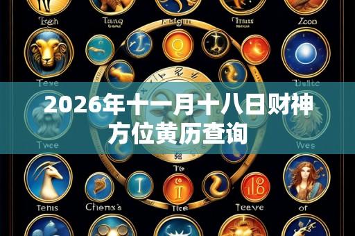 2026年十一月十八日财神方位黄历查询