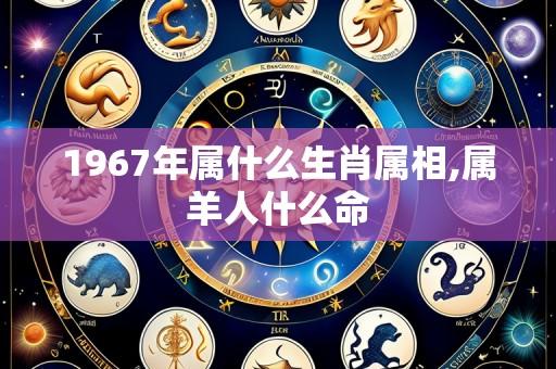 1967年属什么生肖属相,属羊人什么命
