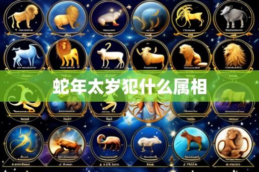 蛇年太岁犯什么属相