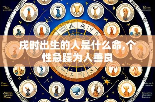 戌时出生的人是什么命,个性急躁为人善良