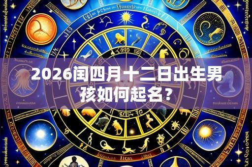 2026闰四月十二日出生男孩如何起名？