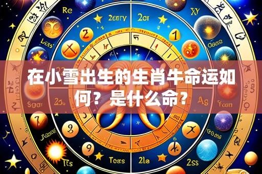 在小雪出生的生肖牛命运如何？是什么命？