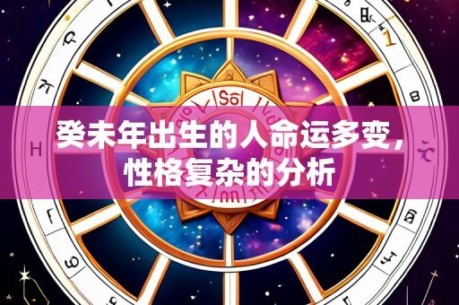 癸未年出生的人命运多变，性格复杂的分析