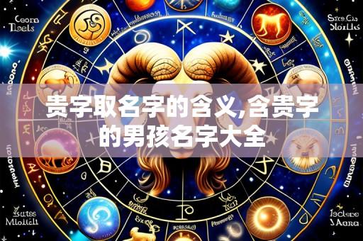 贵字取名字的含义,含贵字的男孩名字大全