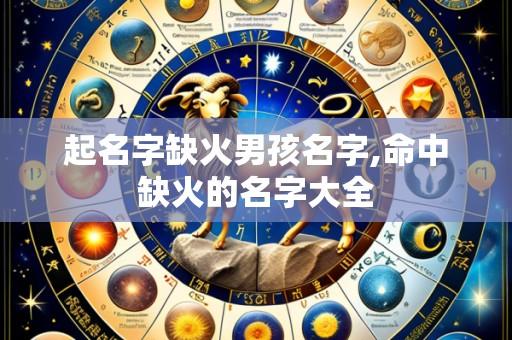 起名字缺火男孩名字,命中缺火的名字大全