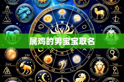 属鸡的男宝宝取名