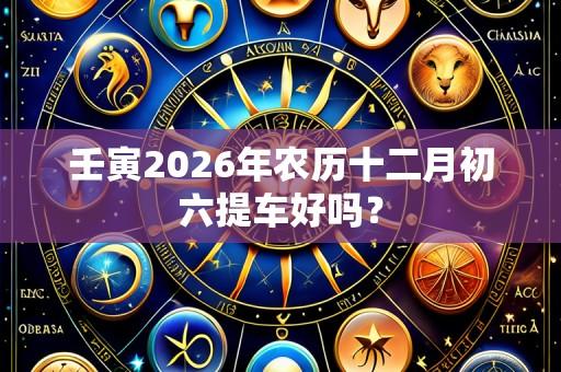 壬寅2026年农历十二月初六提车好吗?
