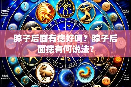 脖子后面有痣好吗?脖子后面痣有何说法?