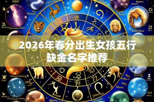 2026年春分出生女孩五行缺金名字推荐