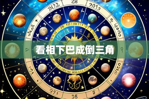 看相下巴成倒三角