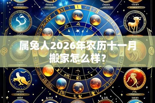 属兔人2026年农历十一月搬家怎么样?