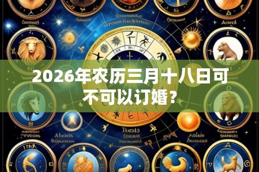 2026年农历三月十八日可不可以订婚？