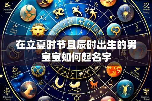 在立夏时节且辰时出生的男宝宝如何起名字