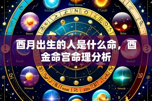 酉月出生的人是什么命，酉金命宫命理分析