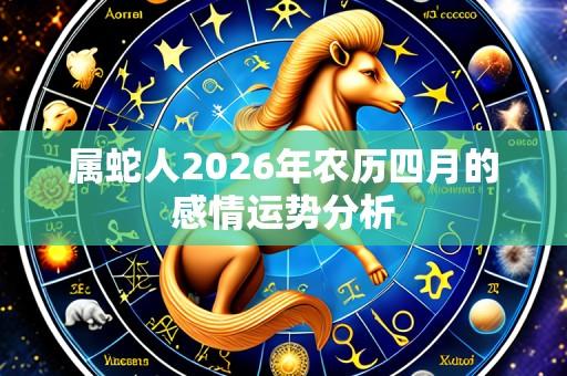 属蛇人2026年农历四月的感情运势分析