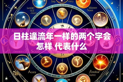 日柱逢流年一样的两个字会怎样 代表什么