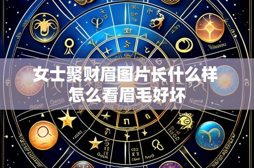 女士聚财眉图片长什么样 怎么看眉毛好坏