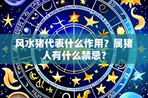 风水猪代表什么作用？属猪人有什么禁忌？
