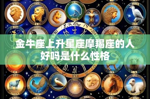 金牛座上升星座摩羯座的人好吗是什么性格