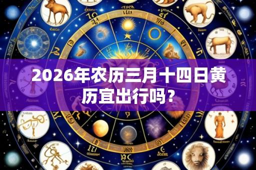 2026年农历三月十四日黄历宜出行吗?