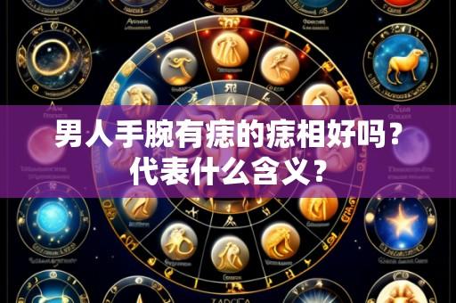 男人手腕有痣的痣相好吗?代表什么含义?