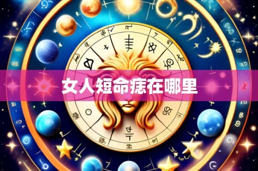 女人短命痣在哪里