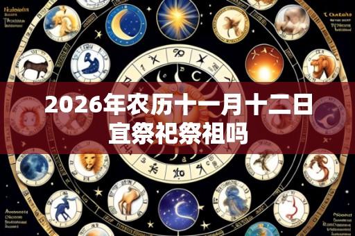 2026年农历十一月十二日宜祭祀祭祖吗