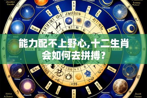 能力配不上野心,十二生肖会如何去拼搏？