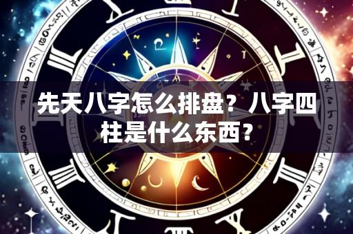 先天八字怎么排盘？八字四柱是什么东西？