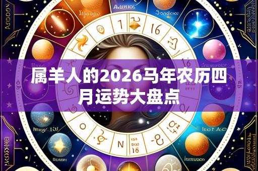 属羊人的2026马年农历四月运势大盘点