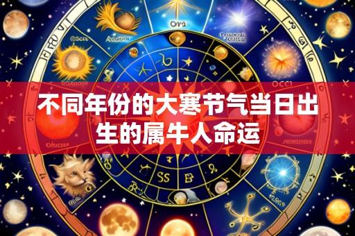 不同年份的大寒节气当日出生的属牛人命运
