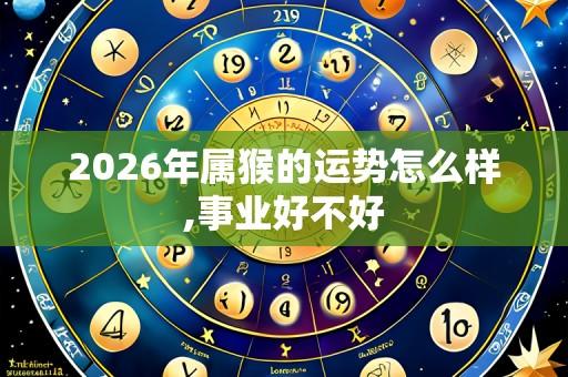 2026年属猴的运势怎么样,事业好不好