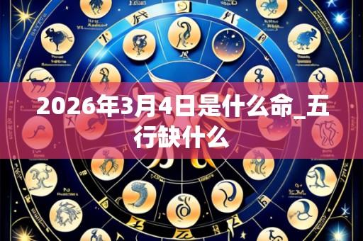 2026年3月4日是什么命_五行缺什么