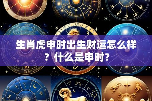 生肖虎申时出生财运怎么样?什么是申时?