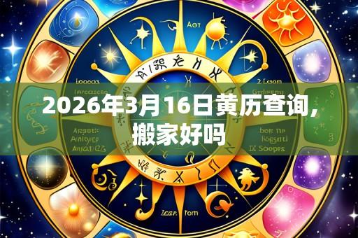 2026年3月16日黄历查询,搬家好吗